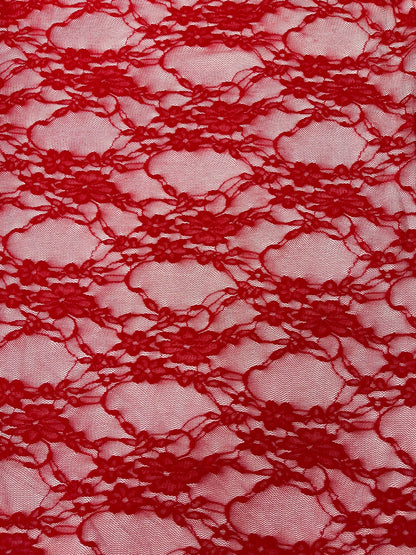 Floral Stretch Lace 58" Wide| New Creations Fabric & Foam Inc.