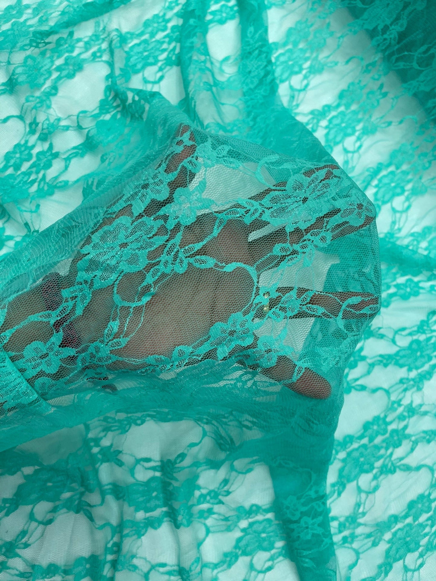 Floral Stretch Lace 58" Wide| New Creations Fabric & Foam Inc.