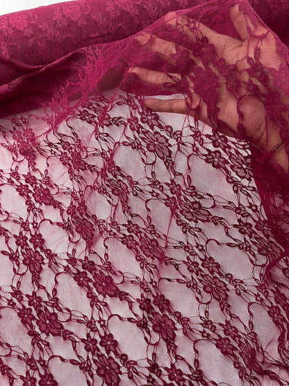 Floral Stretch Lace 58" Wide| New Creations Fabric & Foam Inc.