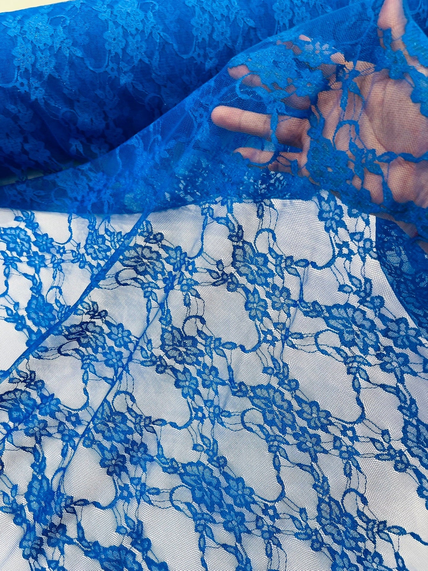 Floral Stretch Lace 58" Wide| New Creations Fabric & Foam Inc.
