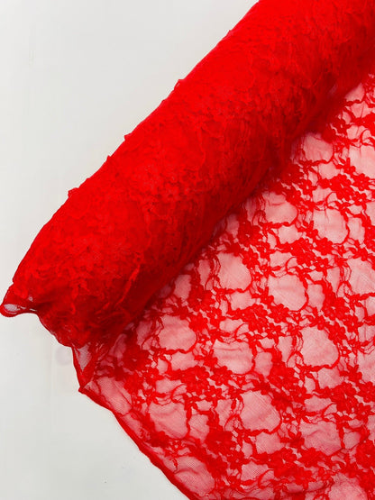 Floral Stretch Lace 58" Wide| New Creations Fabric & Foam Inc.
