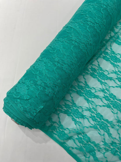 Floral Stretch Lace 58" Wide| New Creations Fabric & Foam Inc.