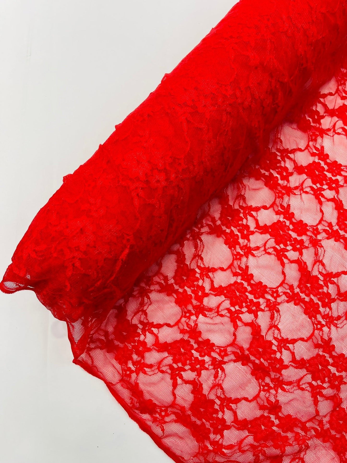 Floral Stretch Lace 58" Wide| New Creations Fabric & Foam Inc.