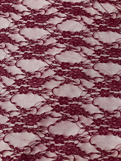 Floral Stretch Lace 58" Wide| New Creations Fabric & Foam Inc.