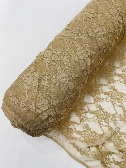 Floral Stretch Lace 58" Wide| New Creations Fabric & Foam Inc.