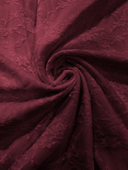 Floral Stretch Lace 58" Wide| New Creations Fabric & Foam Inc.