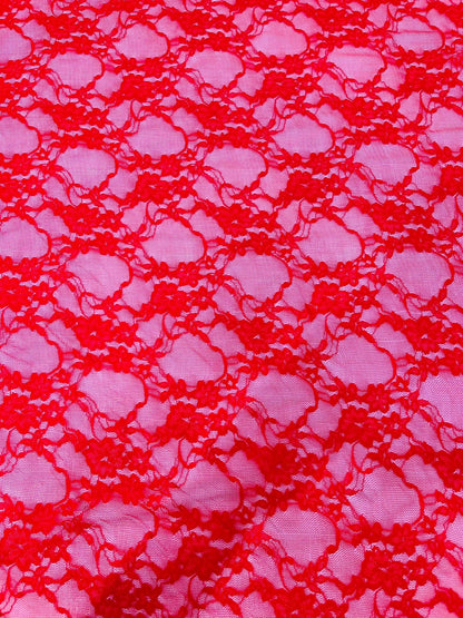Floral Stretch Lace 58" Wide| New Creations Fabric & Foam Inc.
