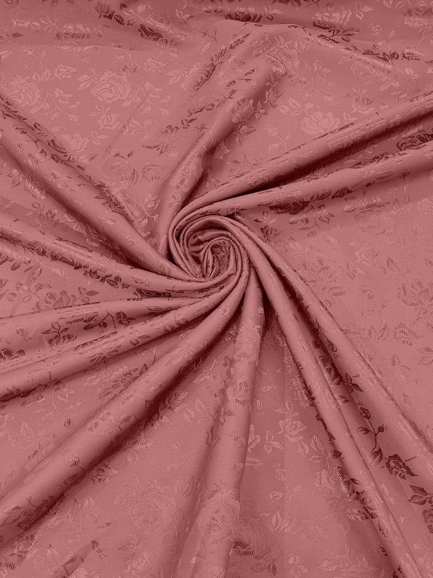 Flower Rose Jacquard Satin 58" Wide| New Creations Fabric & Foam Inc.