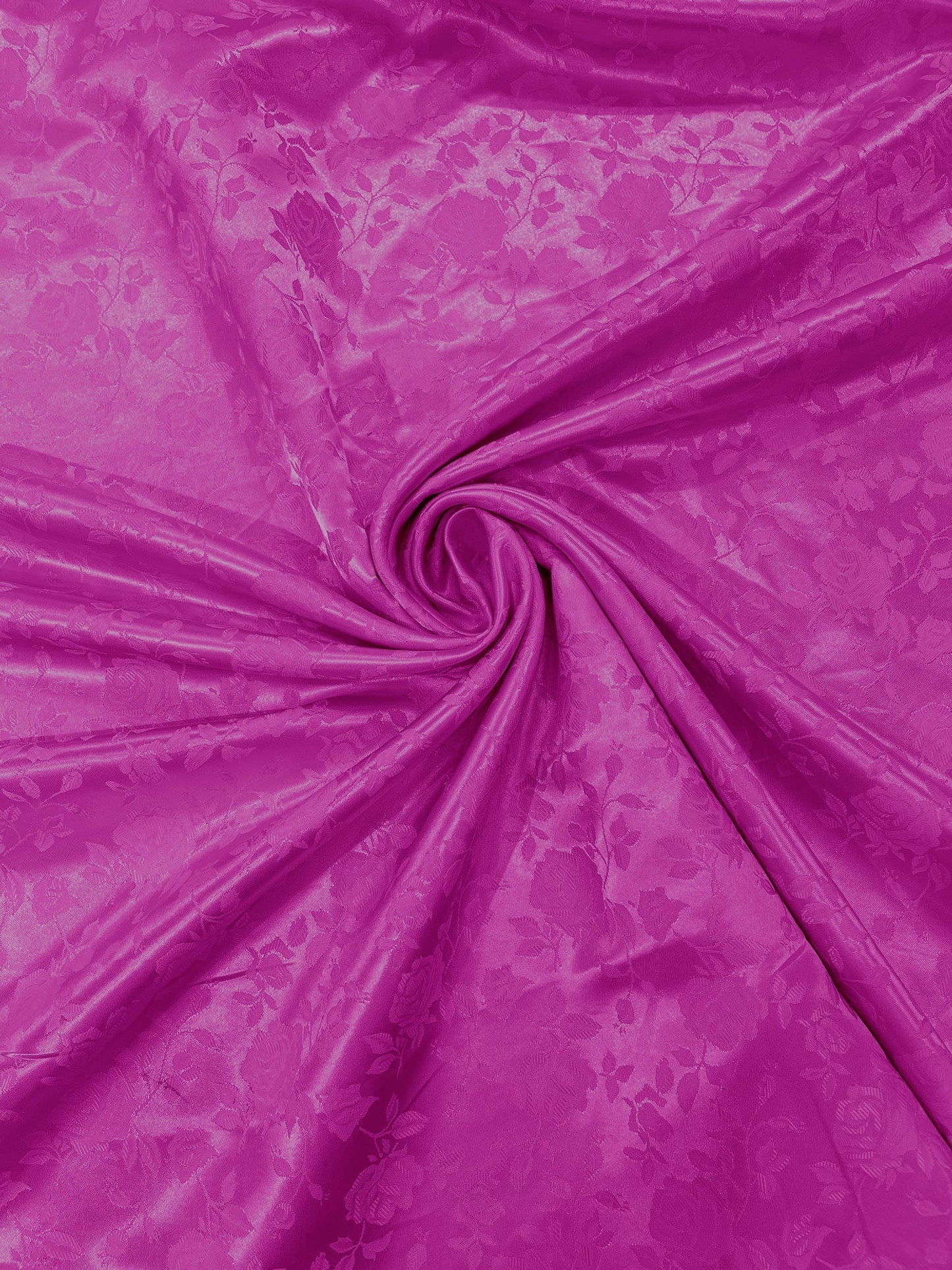 Flower Rose Jacquard Satin 58" Wide| New Creations Fabric & Foam Inc.