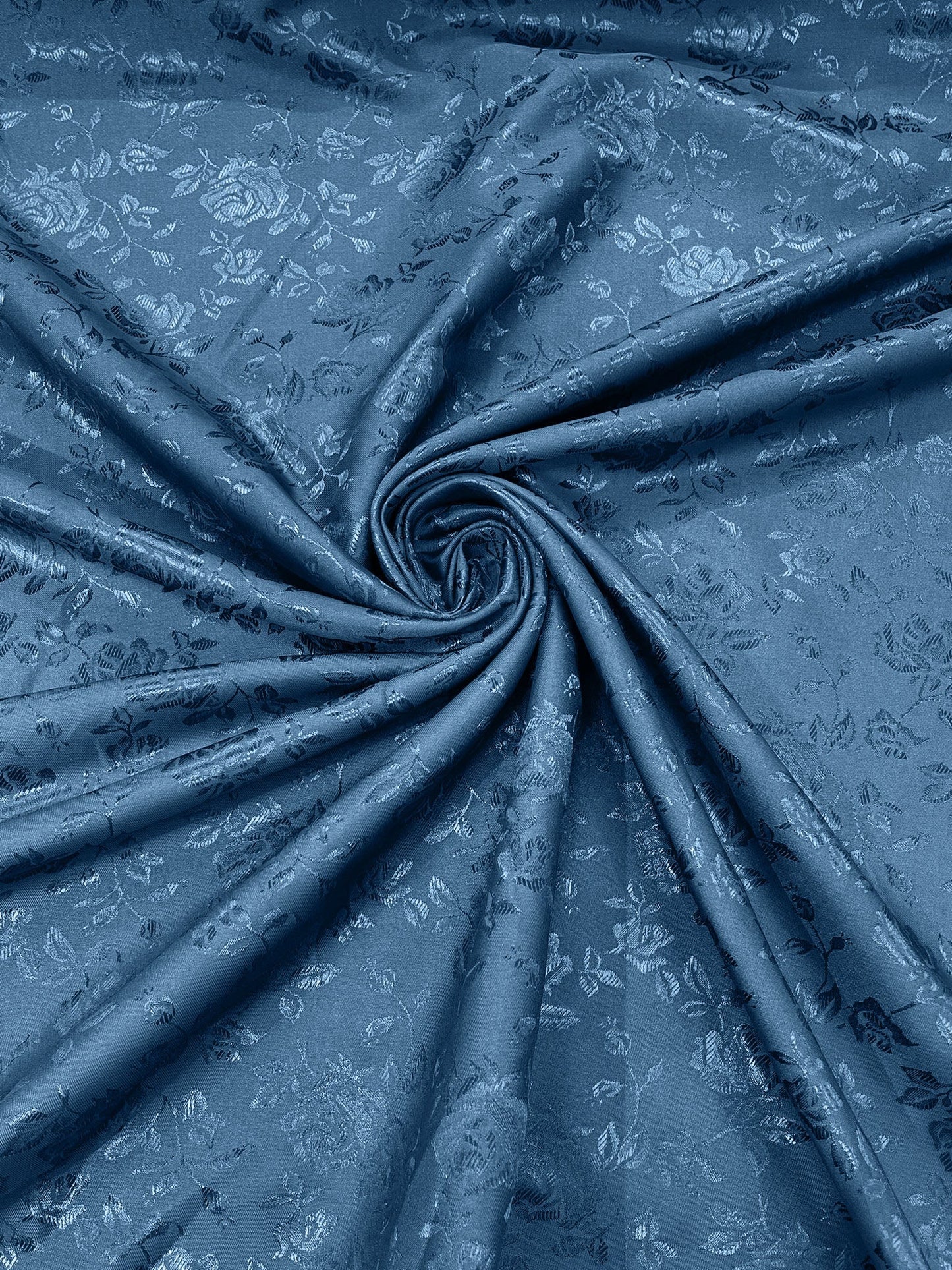 Flower Rose Jacquard Satin 58" Wide| New Creations Fabric & Foam Inc.