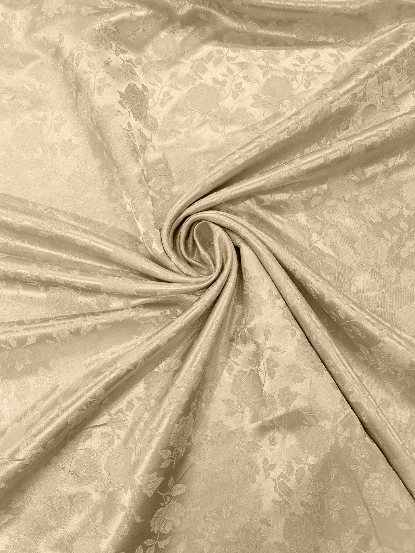 Flower Rose Jacquard Satin 58" Wide| New Creations Fabric & Foam Inc.