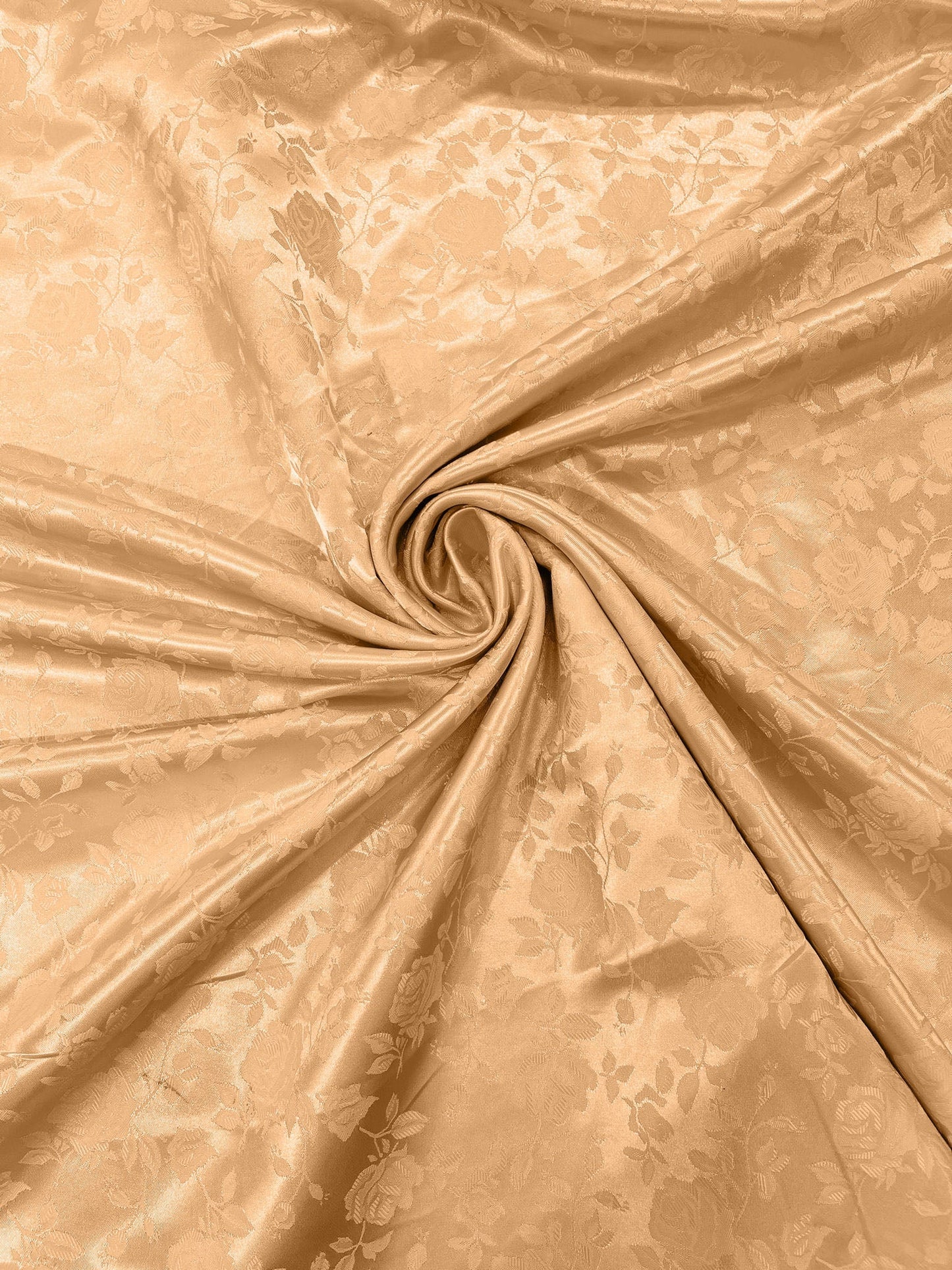 Flower Rose Jacquard Satin 58" Wide| New Creations Fabric & Foam Inc.