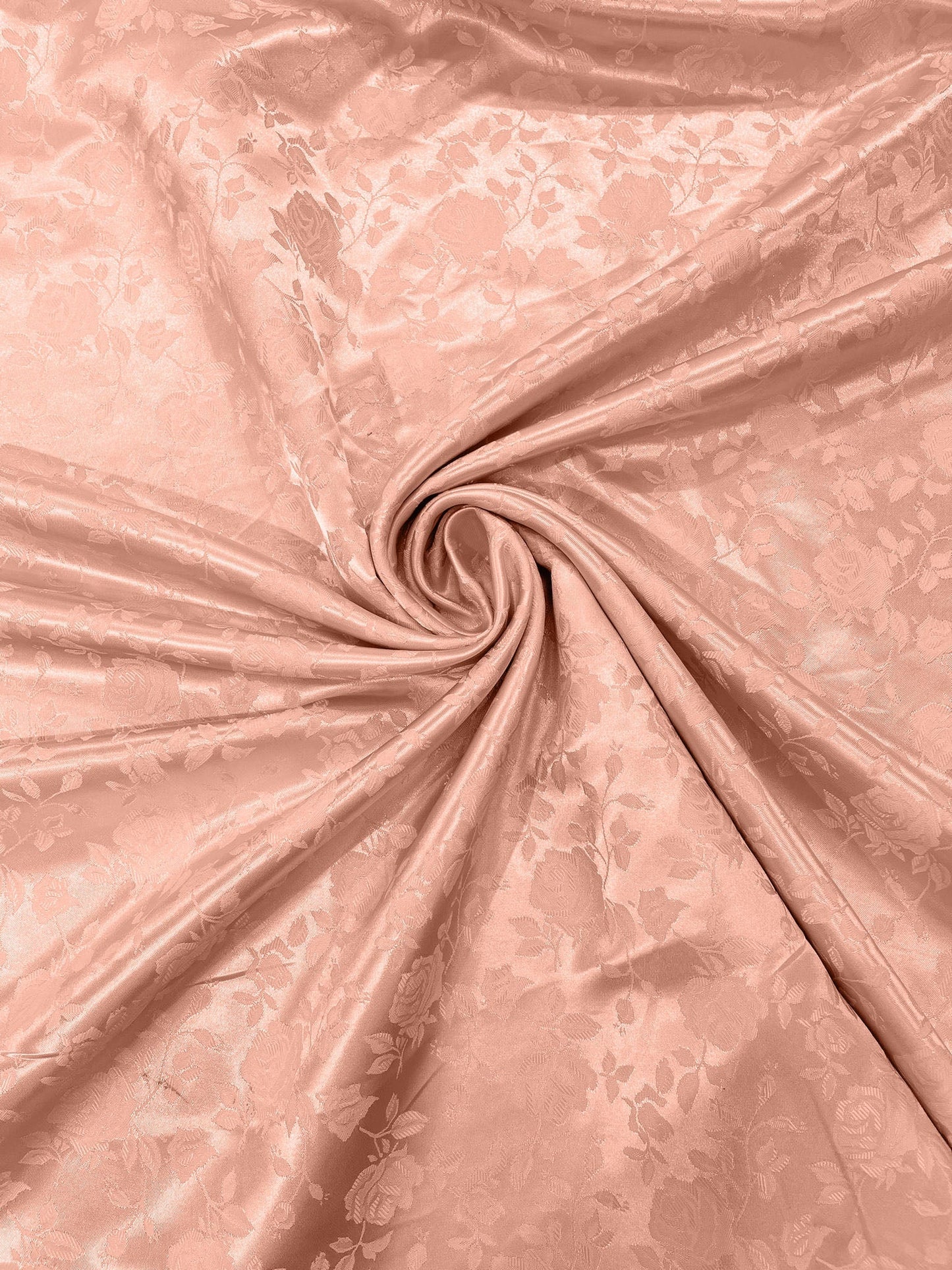 Flower Rose Jacquard Satin 58" Wide| New Creations Fabric & Foam Inc.