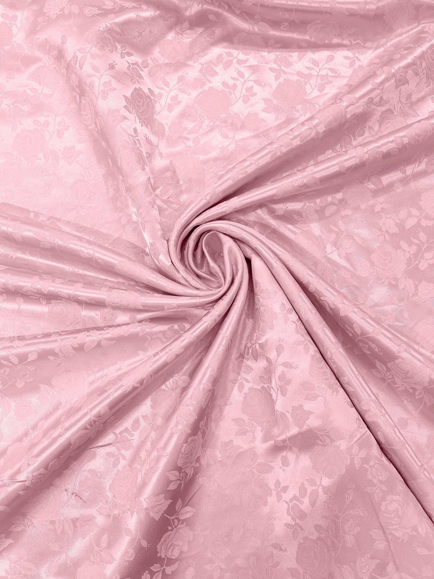 Flower Rose Jacquard Satin 58" Wide| New Creations Fabric & Foam Inc.