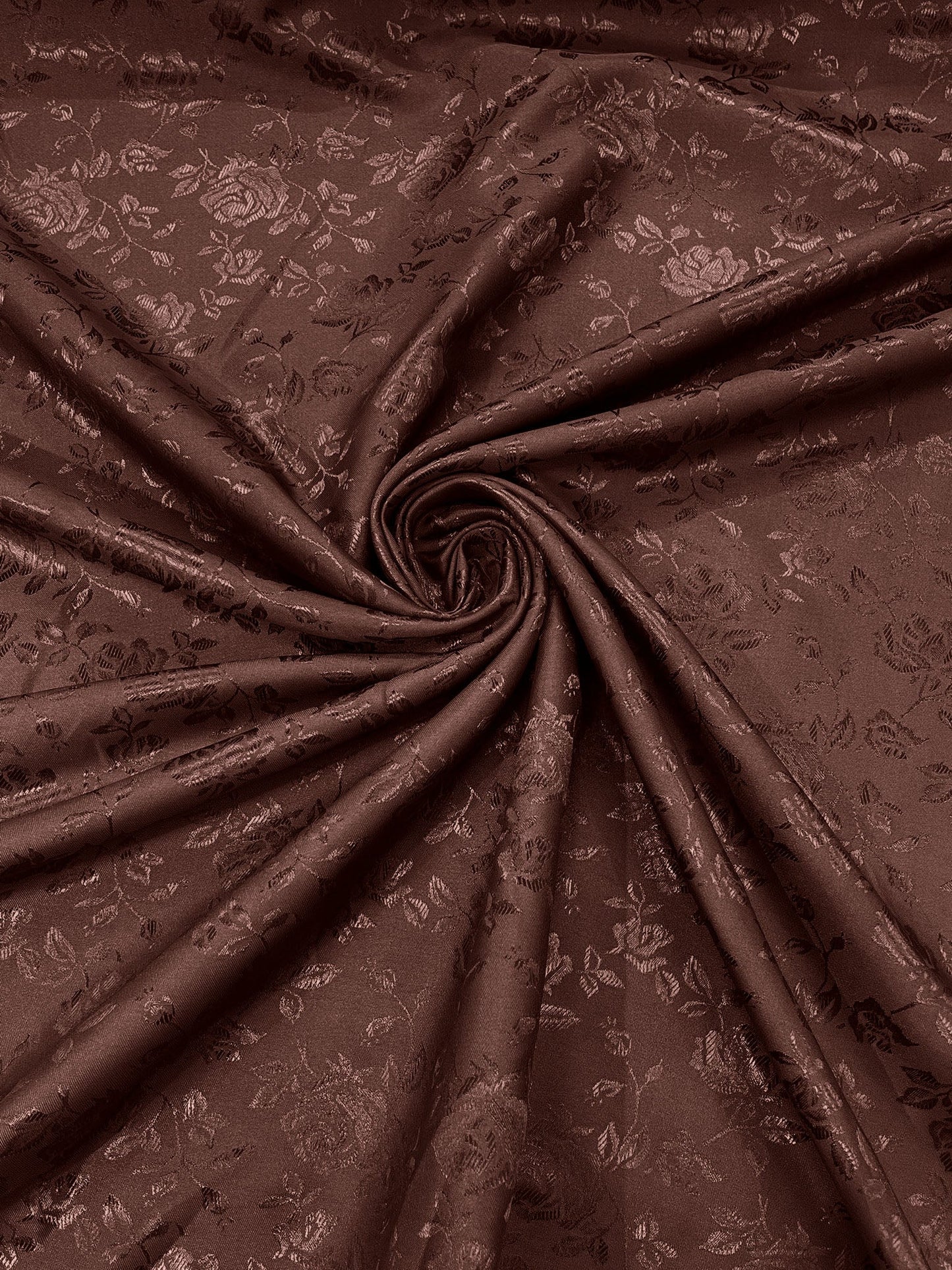Flower Rose Jacquard Satin 58" Wide| New Creations Fabric & Foam Inc.