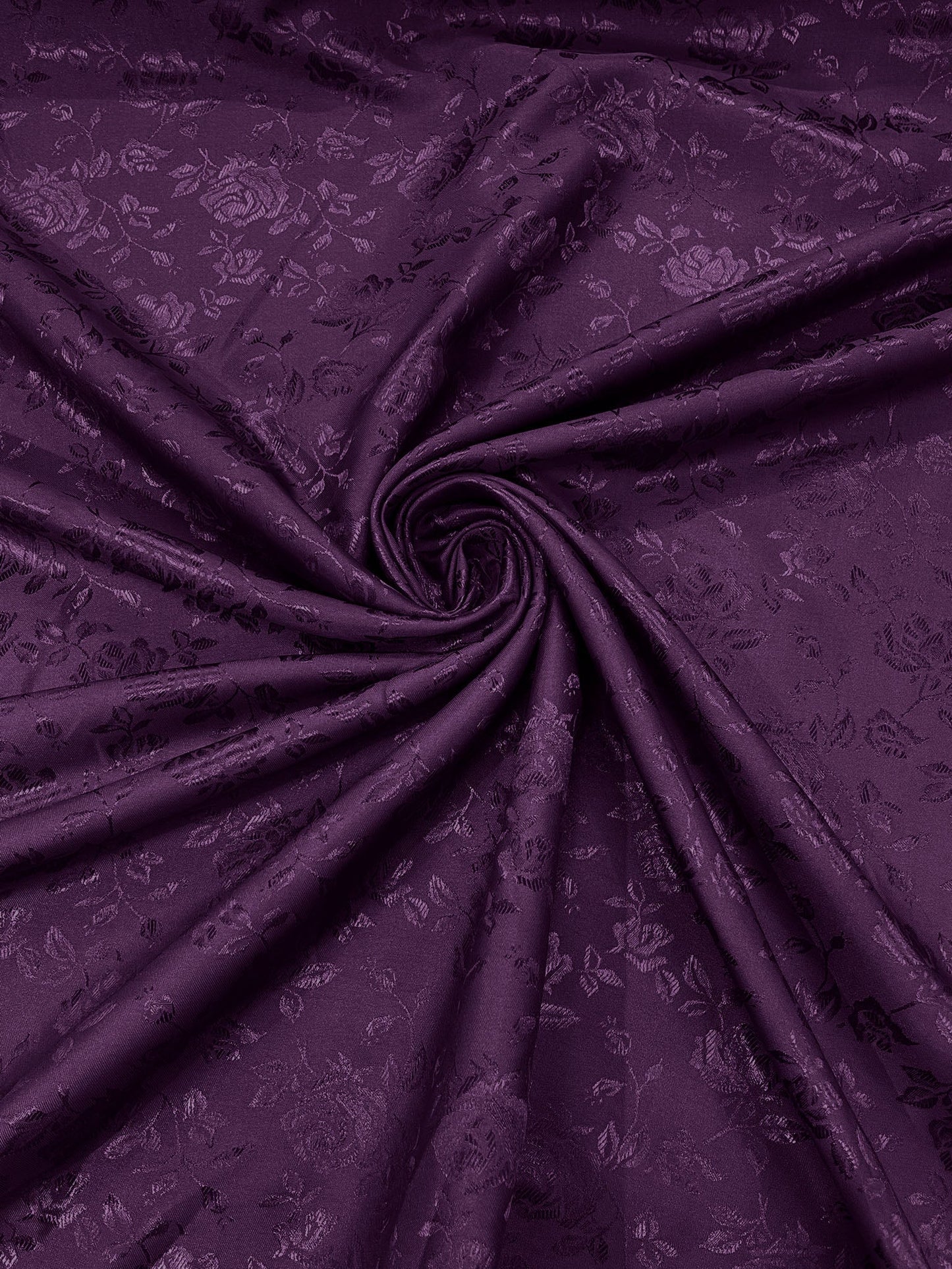 Flower Rose Jacquard Satin 58" Wide| New Creations Fabric & Foam Inc.