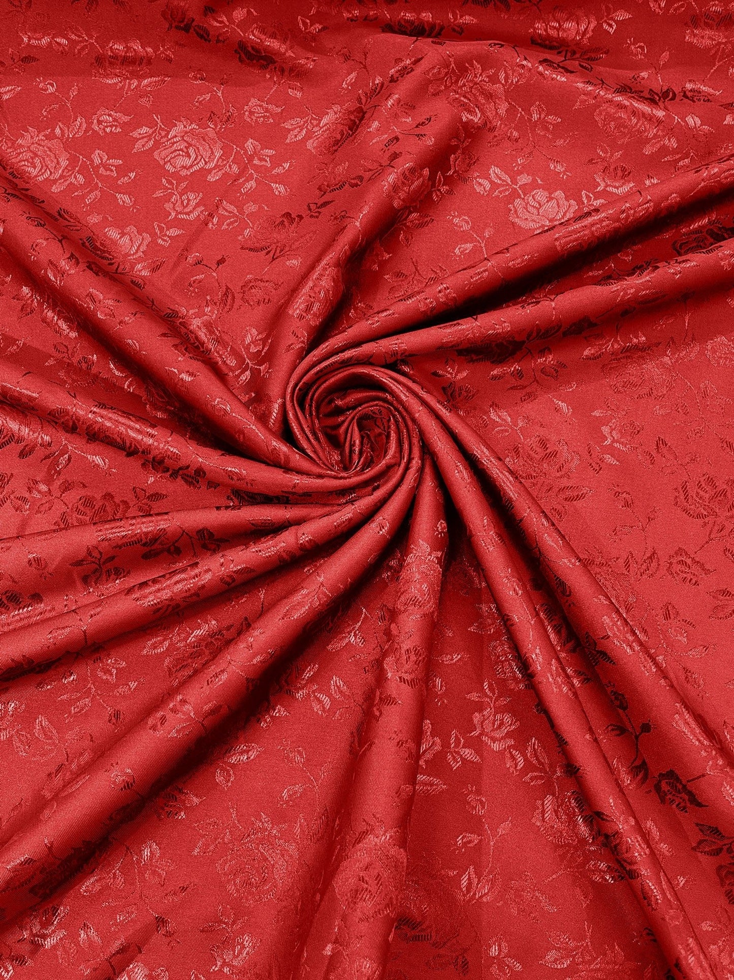 Flower Rose Jacquard Satin 58" Wide| New Creations Fabric & Foam Inc.