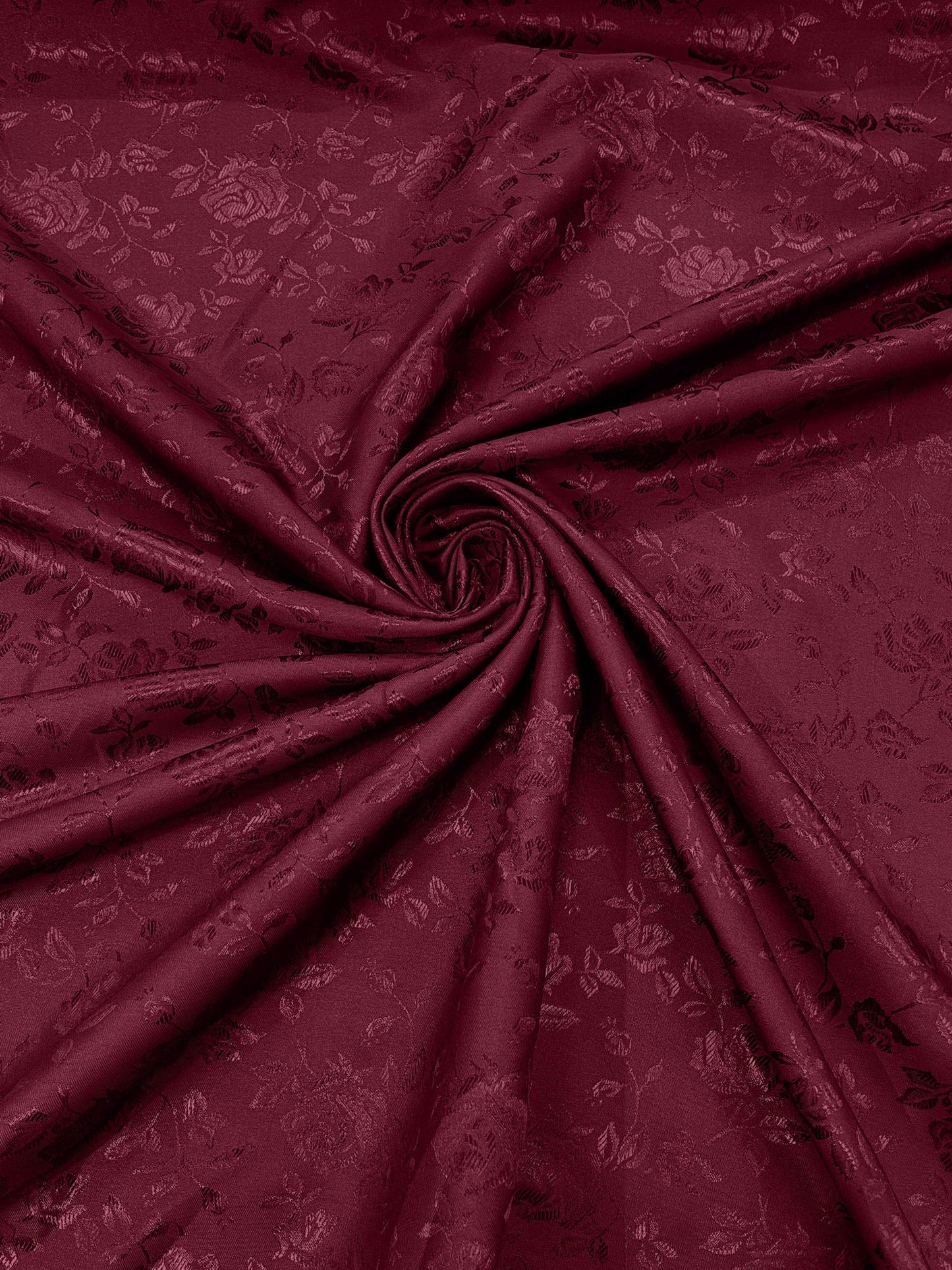 Flower Rose Jacquard Satin 58" Wide| New Creations Fabric & Foam Inc.