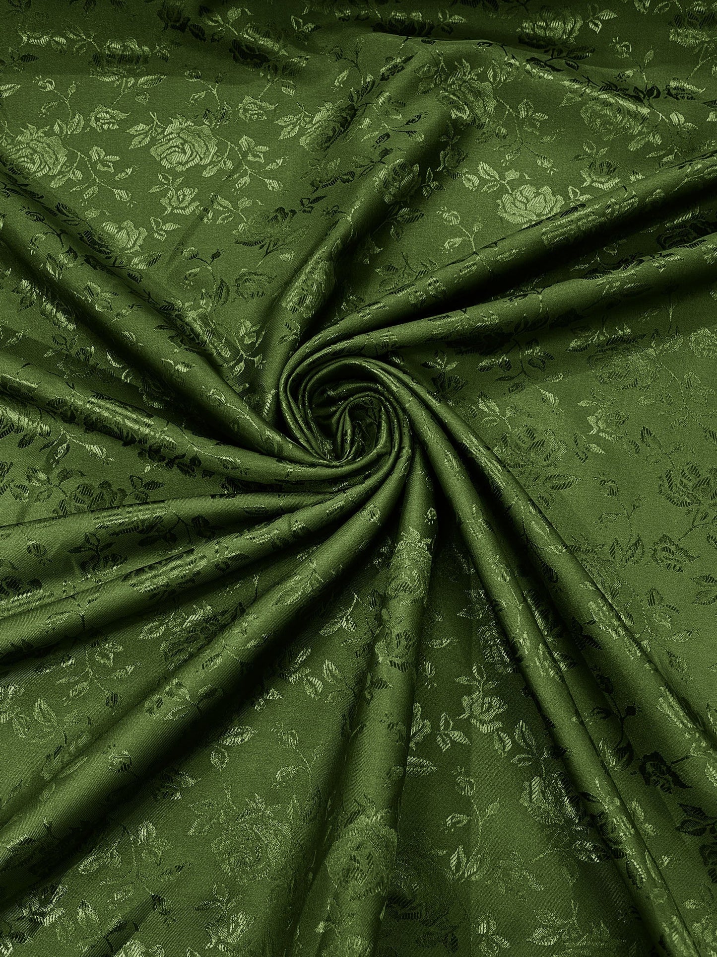 Flower Rose Jacquard Satin 58" Wide| New Creations Fabric & Foam Inc.