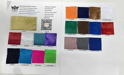 Foggy All Over Foil Metallic Nylon Spandex 58" Wide| New Creations Fabric & Foam Inc.
