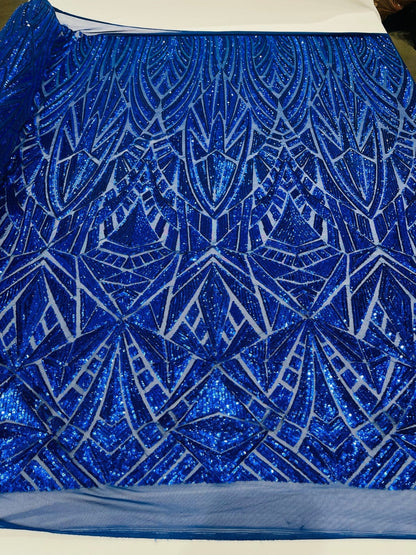 Geometric Sequin Fabric 54” Wide| New Creations Fabric & Foam Inc.