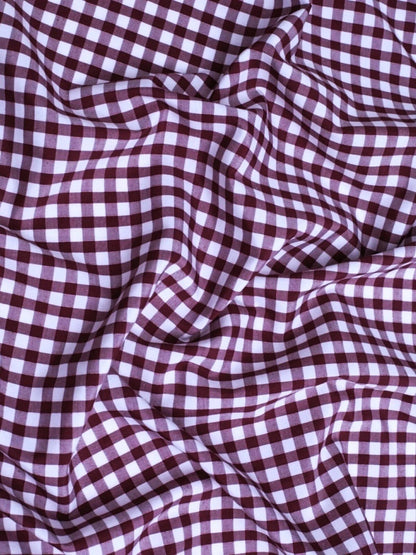 Gingham 1/4" Checkered Poly Cotton 58" Wide| New Creations Fabric & Foam Inc.