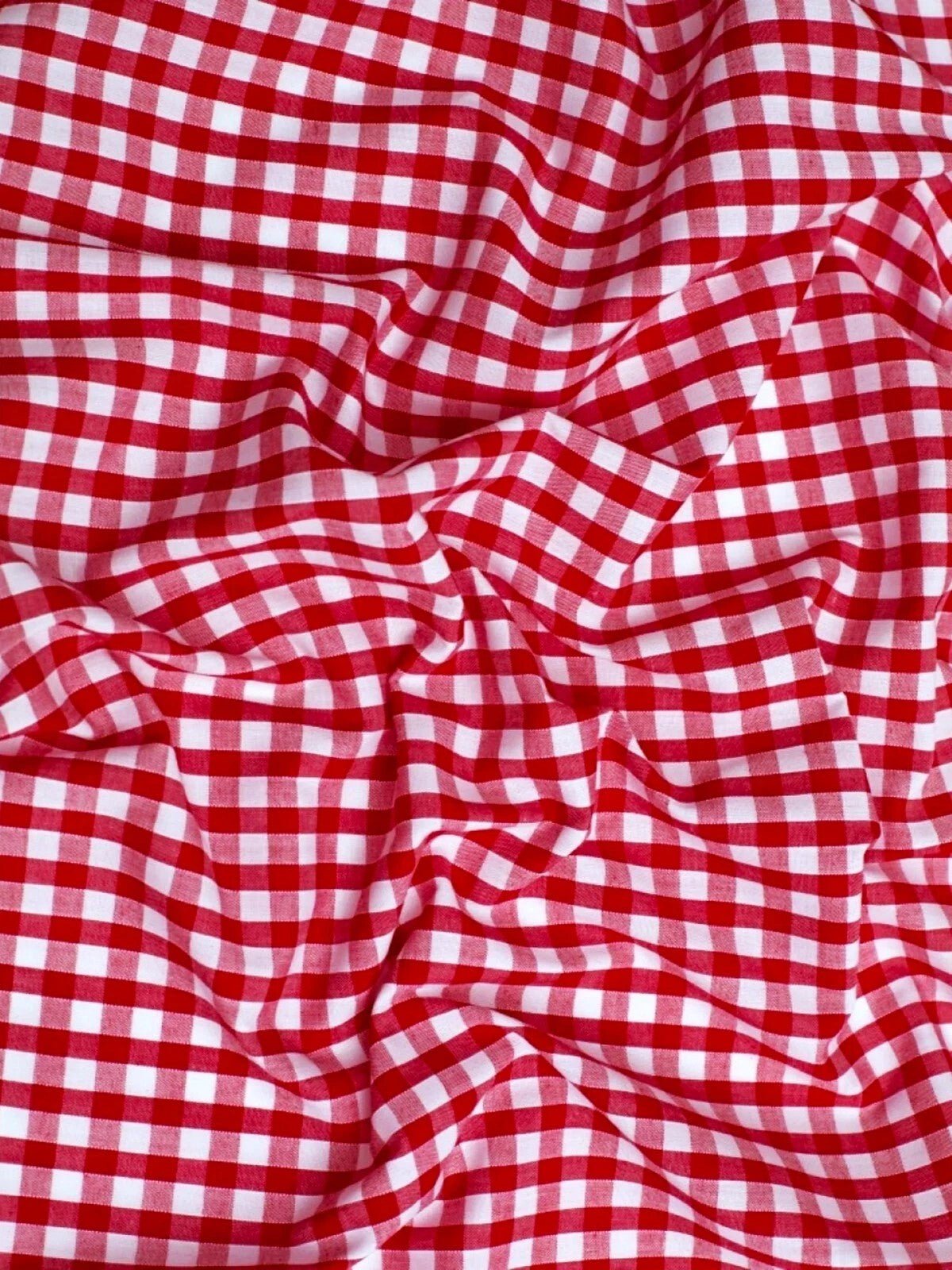 Gingham 1/4" Checkered Poly Cotton 58" Wide| New Creations Fabric & Foam Inc.