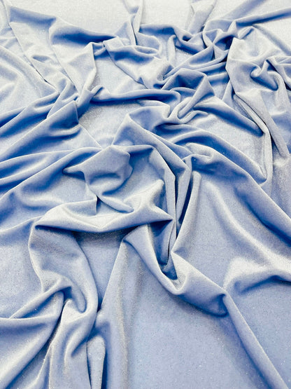 Glitter Stretch Velvet 58” Wide| New Creations Fabric & Foam Inc.
