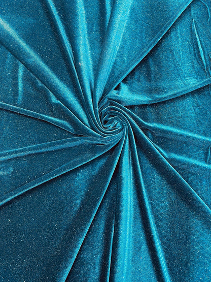Glitter Stretch Velvet 58” Wide| New Creations Fabric & Foam Inc.