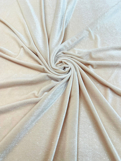 Glitter Stretch Velvet 58” Wide| New Creations Fabric & Foam Inc.