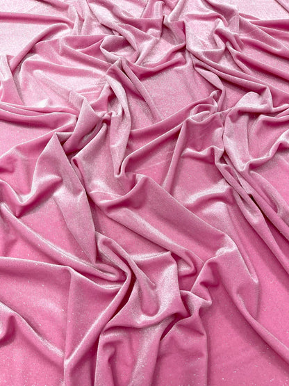 Glitter Stretch Velvet 58” Wide| New Creations Fabric & Foam Inc.