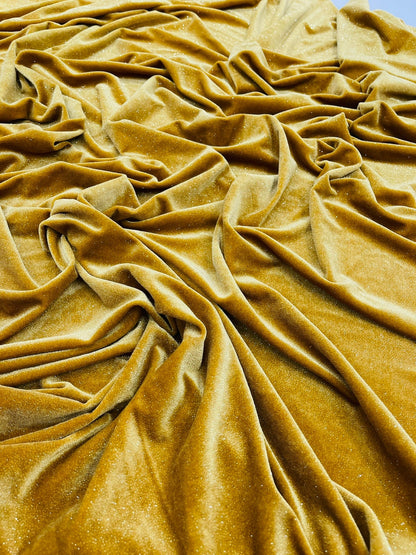 Glitter Stretch Velvet 58” Wide| New Creations Fabric & Foam Inc.