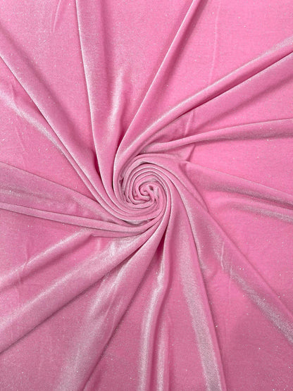 Glitter Stretch Velvet 58” Wide| New Creations Fabric & Foam Inc.