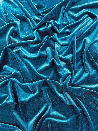 Glitter Stretch Velvet 58” Wide| New Creations Fabric & Foam Inc.