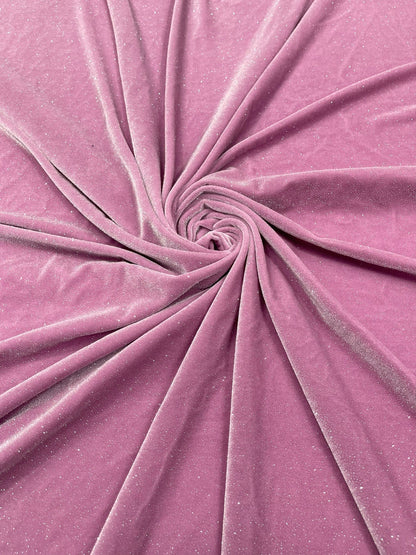 Glitter Stretch Velvet 58” Wide| New Creations Fabric & Foam Inc.