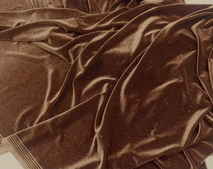 Glitter Stretch Velvet 58” Wide| New Creations Fabric & Foam Inc.