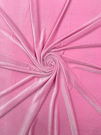 Glitter Stretch Velvet 58” Wide| New Creations Fabric & Foam Inc.