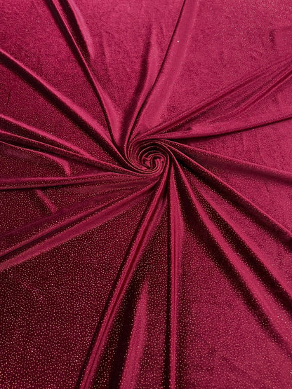 Glitter Stretch Velvet 58” Wide| New Creations Fabric & Foam Inc.