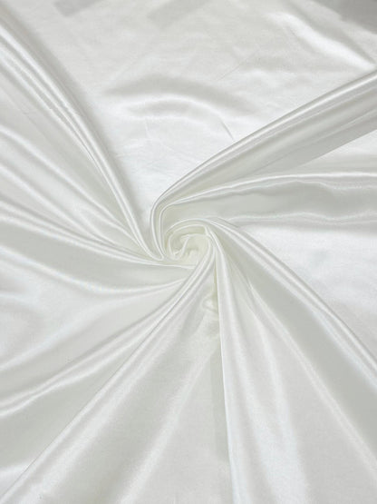 Heavy Shiny Bridal Satin 58" Wide| New Creations Fabric & Foam Inc.