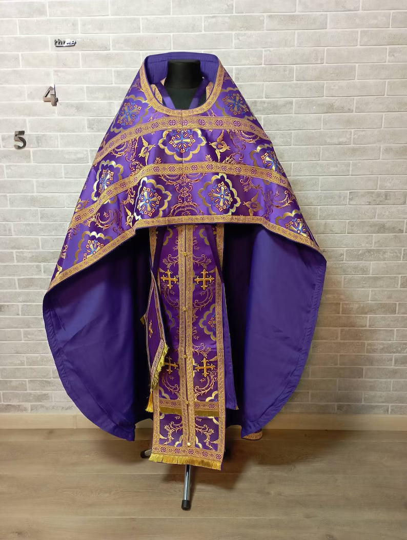 Religious Cross Jacquard Satin 58" Wide| New Creations Fabric & Foam Inc.