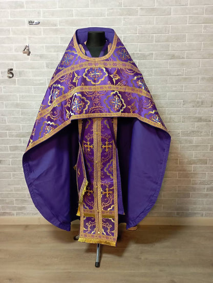 Religious Cross Jacquard Satin 58" Wide| New Creations Fabric & Foam Inc.