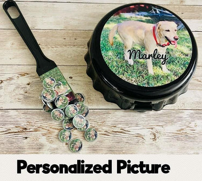 Custom Picture Container Magnetic Wand & 50 Chips Choose Your Own Image Fichero Personalizado Pala y Fichas Imagen de tu Preferencia