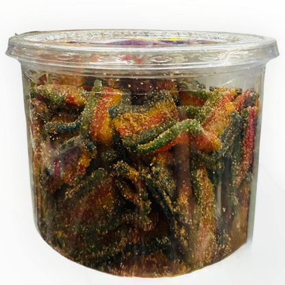 1 lb of Mexican Spicy and Sour Belts Dulces Picosos Mexicanos Saladitos y Picosito