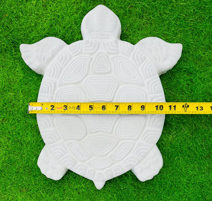 2x Bundle Garden Turtle Stepping Stones Garden Pathway Stepping Stone Outdoor Yard Decoration Cement Paver Lawn and Patio Ornament Bundle