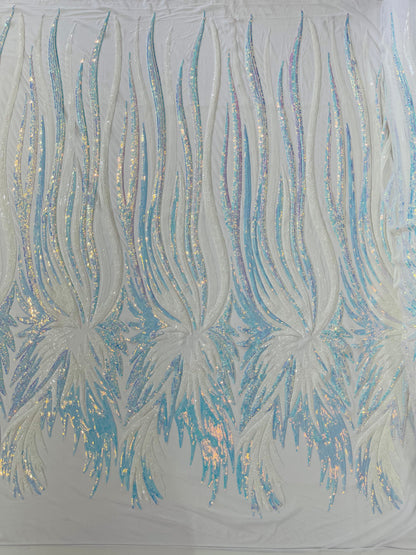 Wing Sequin Fabric 54” Wide| New Creations Fabric & Foam Inc.