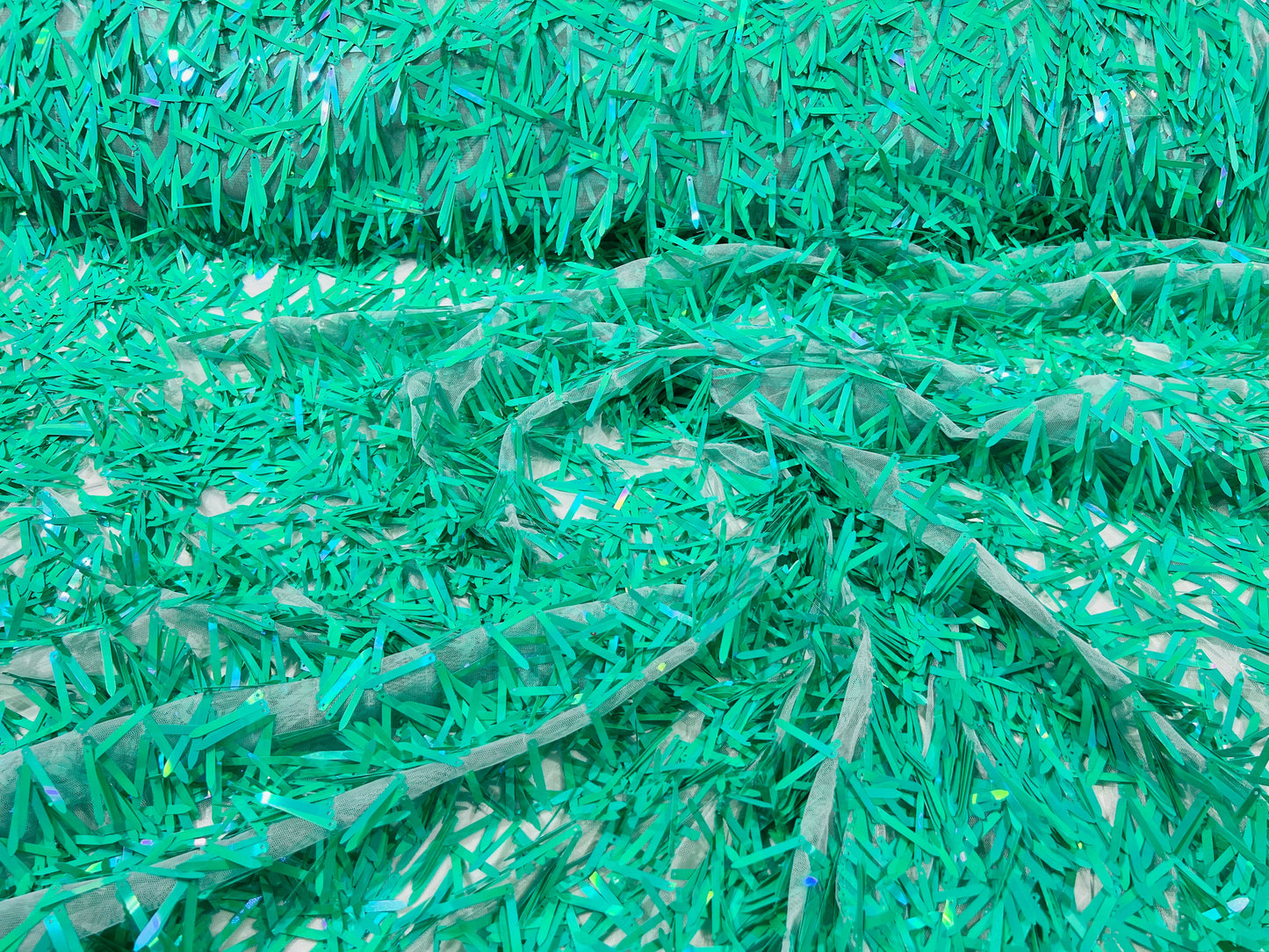 Swords Design Iridescent Sequins Burning Man Costume Craft Fabric Sold By The Yard.