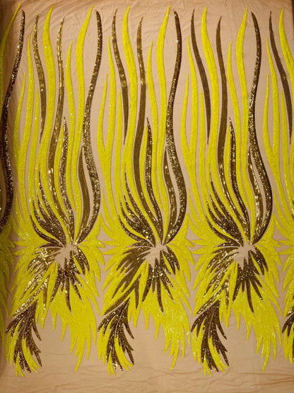 Wing Sequin Fabric 54” Wide| New Creations Fabric & Foam Inc.