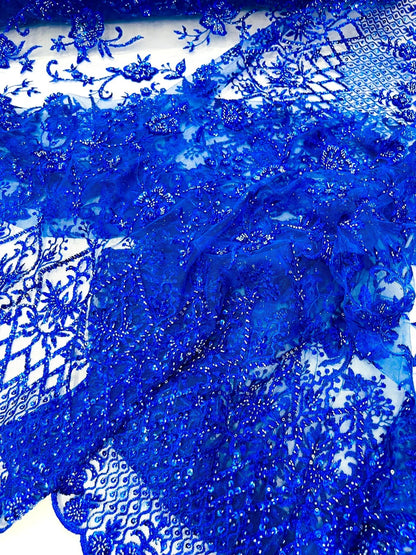 Modern Luxury Beaded Fabric 54” Wide| New Creations Fabric & Foam Inc.