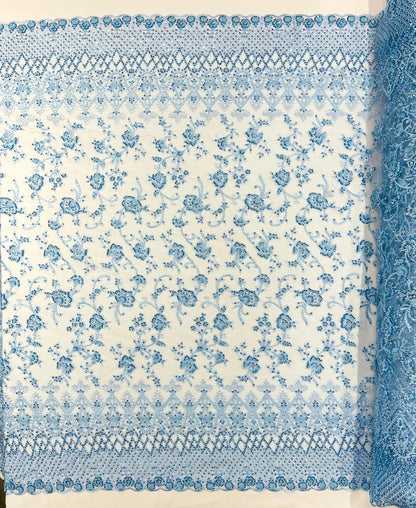Modern Luxury Beaded Fabric 54” Wide| New Creations Fabric & Foam Inc.