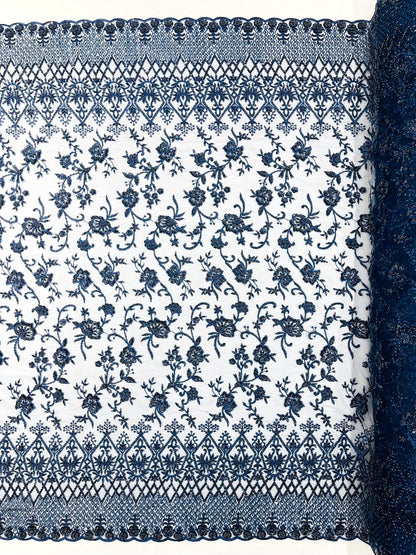 Modern Luxury Beaded Fabric 54” Wide| New Creations Fabric & Foam Inc.